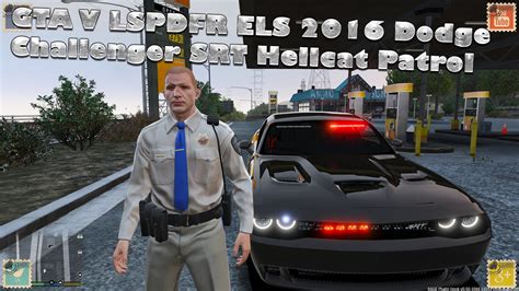 Gta V Lspdfr Els Unmarked 2016 Dodge Challenger Srt Hellcat Patrol