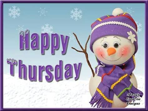 Cute Snowman Happy Thursday Quote Pictures Photos And Images For