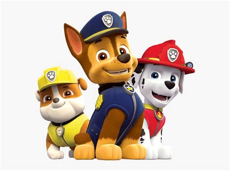 Paw Patrol Chase Rubble And Marshall Paw Patrol Chase Marshall