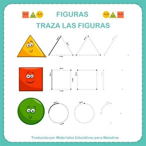 Cuaderno De Figuras Geométricas Materiales Educativos Para Maestras