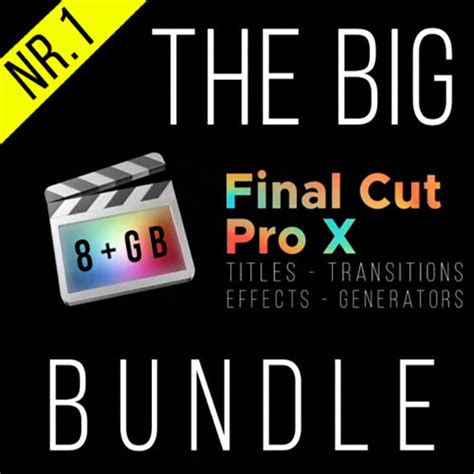 Final Cut Pro X Bundle 8 Gb Titles And Transitions And Effects And Generator