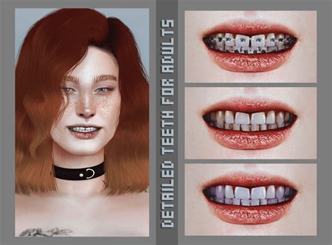 3d Realistic Teeth Ce Sims 4 Cc Sims 4 Cc Sims 4 Cc Makeup Sims Gambaran