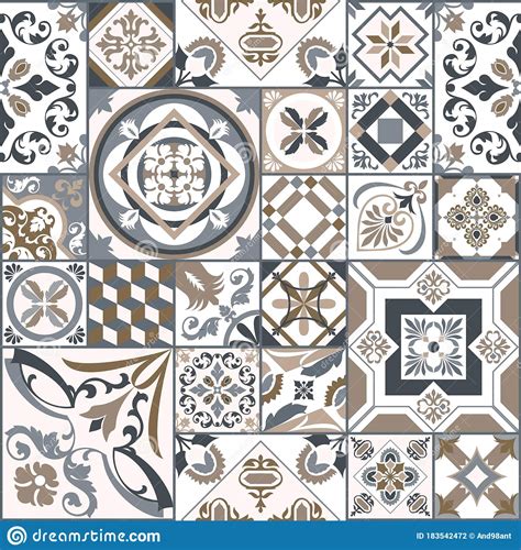 044seamless Colorful Patchwork Tile With Islam Arabic Ottoman Motifs