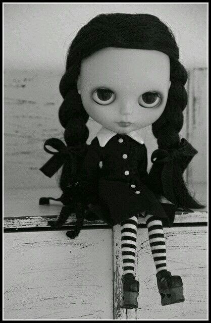 wednesday addams blythe dolls gothic dolls pretty dolls