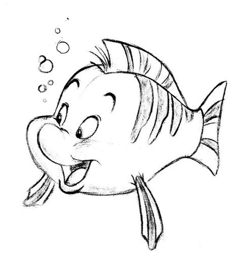 Flounder Disney Character Sketches Disney Drawings Sketches Tumblr