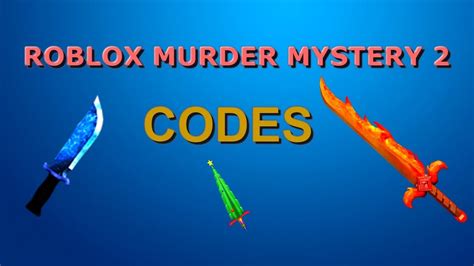 Furthermore, in the first list you can see all active codes for mm2 and in the second list you can see the all expired promotions. Roblox Murder Mystery 2 Codes!!! Working Codes 2017 - YouTube