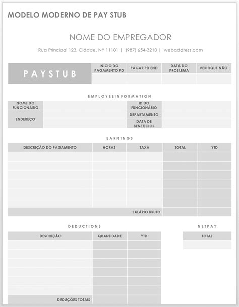 Modelos Gratuitos De Recibo De Pagamento Smartsheet