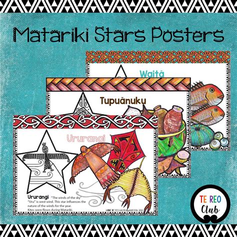 Matariki Stars Posters Te Reo Club
