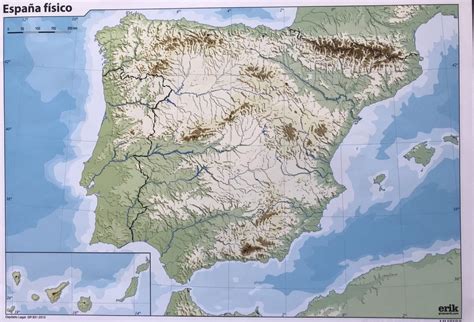 Mapa Fisico De España Para Imprimir En A4 Actualizado Diciembre 2023
