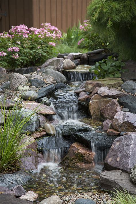 Pond free waterfalls, pondless waterfalls, how to waterfalls and waterfall diy. Beautiful Pondless Waterfall Complete with Rain Water ...