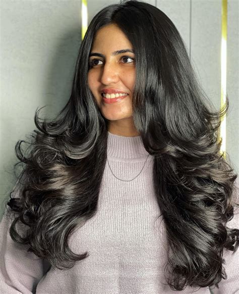 Jagadish On Instagram 🤍🤍gorgeous Long Layered Haircut 🤍🤍 Try Face Framing Textured Layers To