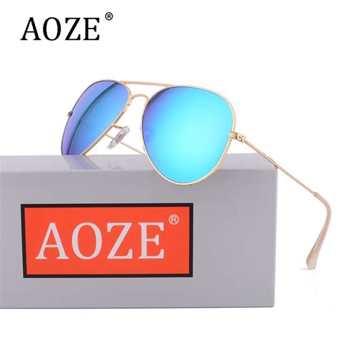 2019 Aoze Luxury Classic Brand Men Women Driving Sunglasses 58mm 3025 Mirror Oculos Gafas Rayeds
