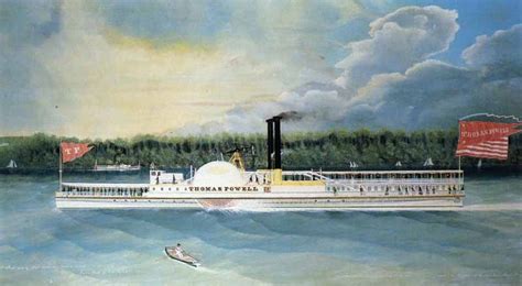 Thomas Powell Hudson River Steamboat James Bard
