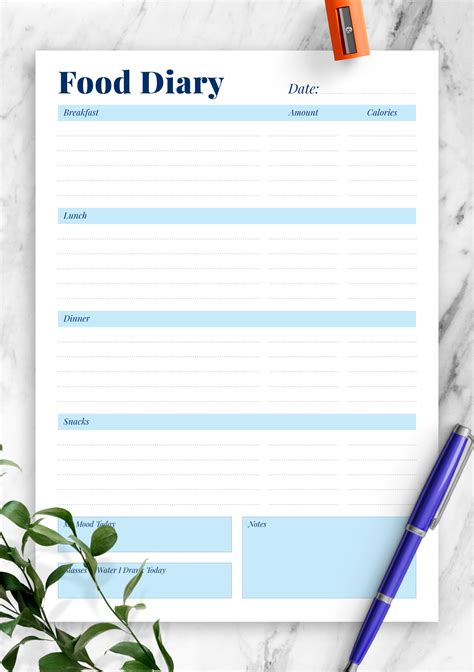 Food Journal Printable Free Web Find Your Perfect Food Journal For