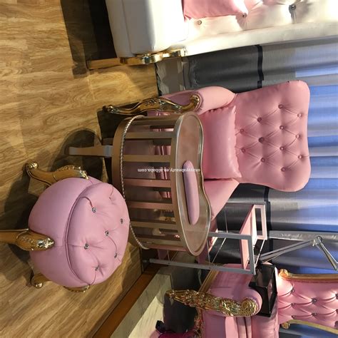 Collins 2565 ashton club pedicure chair w/ footsie bath. 2019 Pink Kids Nail Salon Spa Equipment Furniture Manicure ...