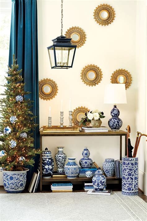 30 White And Blue Christmas Decorations