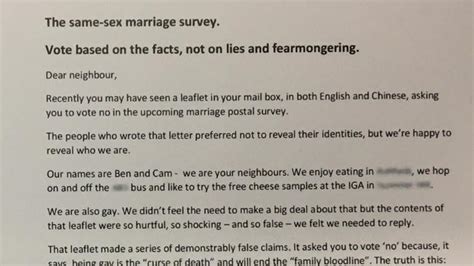 Gay Marriage Letter Gay Couple Wrote This Note To Neighbour After Hate