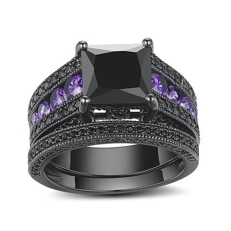 Https://favs.pics/wedding/black Sapphire Wedding Ring Set