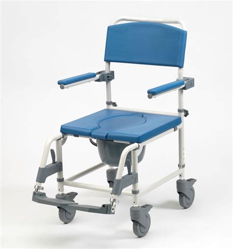 Rolling shower commode chair are made with reasonable care and all these are nature friendly. Aston Shower Commode Chair Height Adjustable | Shelden ...