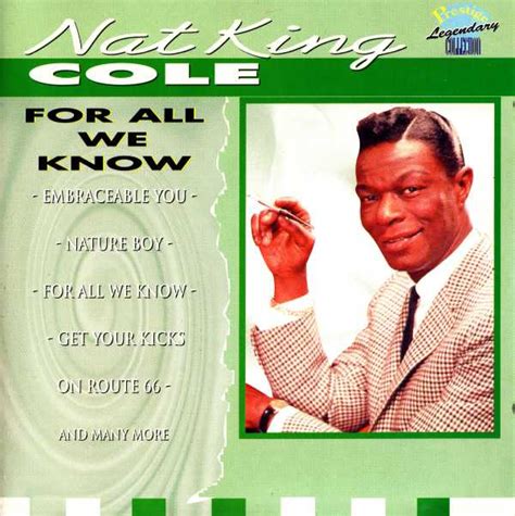 nat king cole for all we know 1994 cd discogs