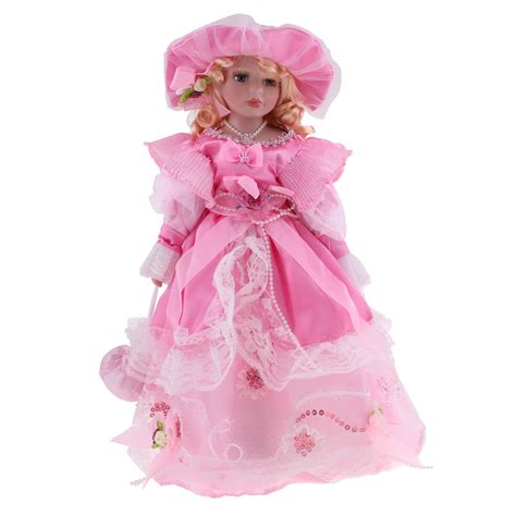 Buy Magideal 40cm Beautiful Porcelain Girl Dolls