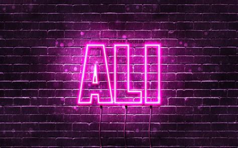 Download Wallpapers Ali 4k Wallpapers With Names Female Names Ali