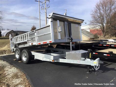 2024 7x14 14k Hybrid Dump Trailer By Quality Steel And Aluminum 6ft 11in