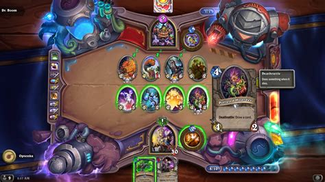 At the paladin dr.boom lethal puzzle i just did 1 damage to the bomb and i won. HearthStone Puzzles - The Secret Lab, Mirror Dr. Boom ...