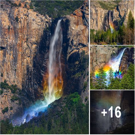 Photographer Captures Rare Rainbow Waterfall Phenomenon In Yosemite