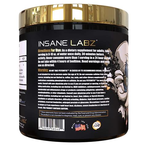 buy insane labz psychotic gold high stimulant pre workout powder extreme lasting energy focus