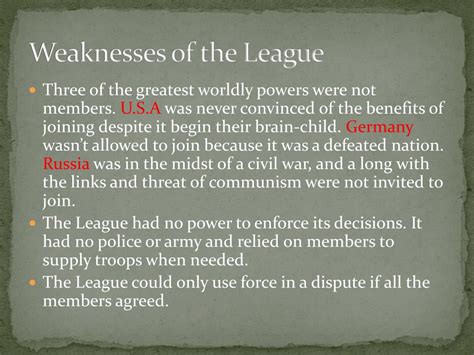 Ppt The League Of Nations Powerpoint Presentation Free Download Id2622994