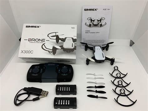 Simrex X300c Mini Drone Rc Quadcopter Foldable Altitude Hold Headless