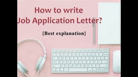 Are you writing a letter of recommendation for someone? How to write Job Application Letter - YouTube