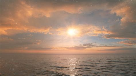 Hd Wallpaper World Of Warships Sunset Sea Clouds Sky Water Horizon