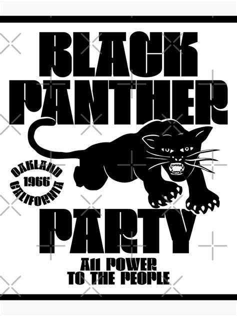 Póster Partido De La Pantera Negra Todo El Poder Para El Pueblo