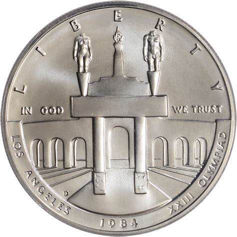 1984 D Us Olympic Commemorative Bu Silver Dollar Pcgs Ms69 Ebay