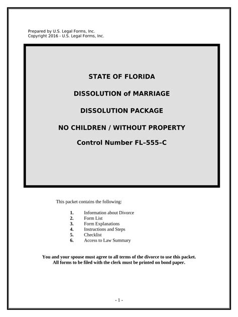 Florida Dissolution Marriage Form Fill Out And Sign Printable Pdf