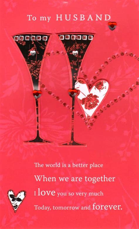 To My Husband Lovely Valentines Day Card Cards Love Kates