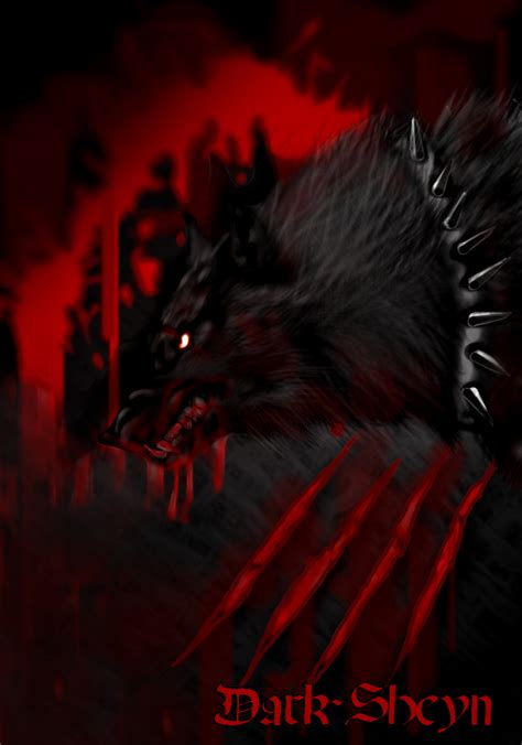 Blood Wolf By Dark Sheyn On Deviantart