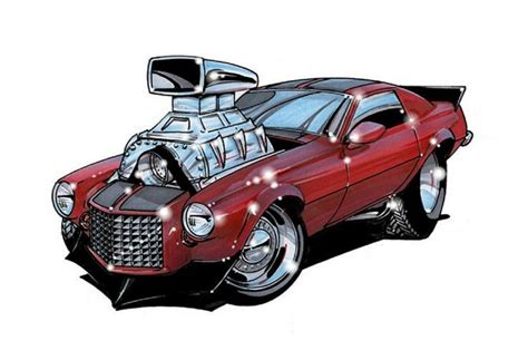 2016 Cartoon Hot Rod ☞ Chevy Camaro 39 ☞ 2018 Cartoon Hot