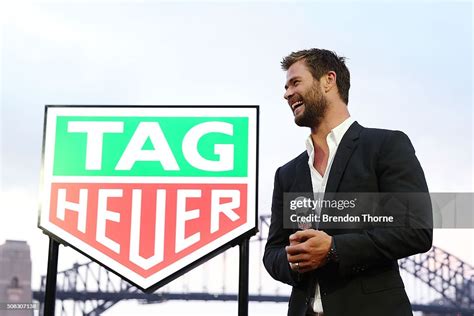 chris hemsworth speaks on stage at the australian launch of heuer 01 news photo getty images