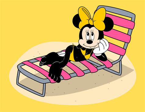 minnie pose yellow bikini by damasco25artes on deviantart