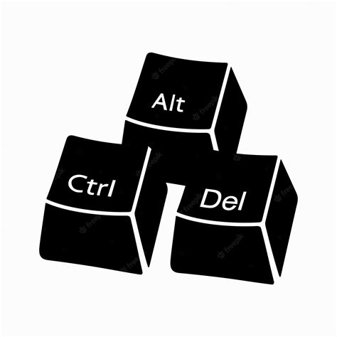 Ctrl Alt Delete Buttons Clip Art At Clker Com Vector