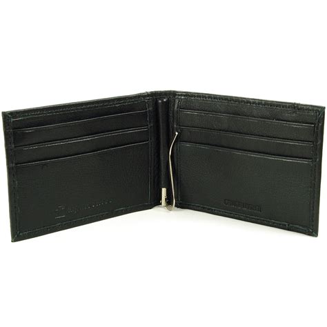 This bifold wallet with money clip offers a more traditional wallet style but with a slim, functional design. Alpine Swiss Mens Bifold Money Clip Spring Loaded Leather ID Front Pocket Wallet | eBay