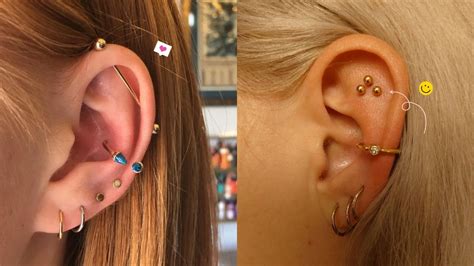 List Cool Ear Piercing Combinations To Try In 2021