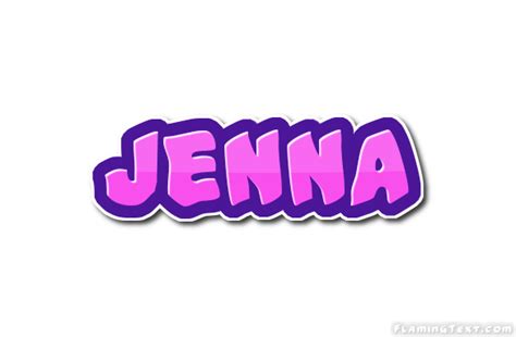 jenna logotipo ferramenta de design de nome grátis a partir de texto flamejante