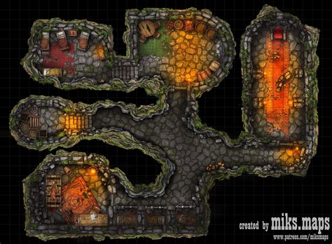 Dark Dungeon Ruin X Battlemap Inkarnate Dungeondraft Miks Maps On Patreon In