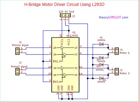 L293d Motor Driver Shield Circuit Diagram