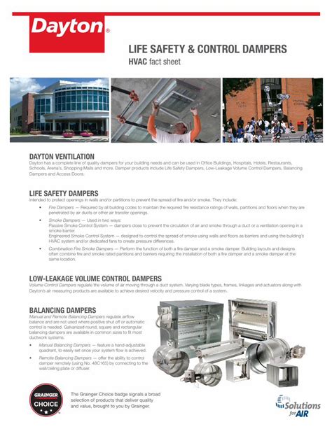 Pdf Life Safety And Control Dampers Ul 555 Ul 555s Nfpa 80 90a