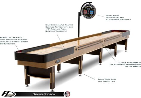 22 Grand Hudson Shuffleboard Table Basement Games Cradle Bedding